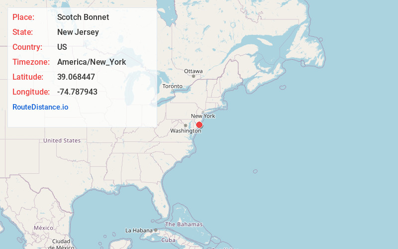 Map of Scotch Bonnet