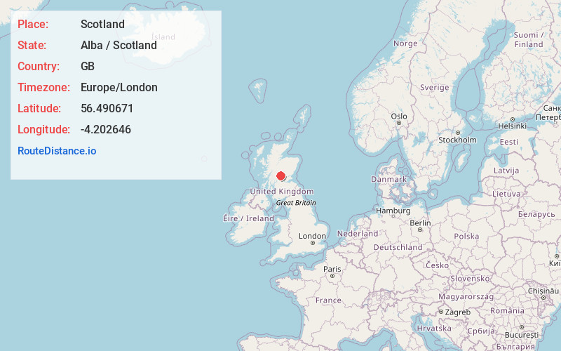 Map of Scotland