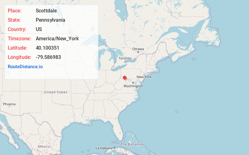 Map of Scottdale