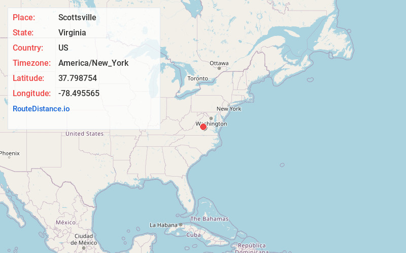 Map of Scottsville