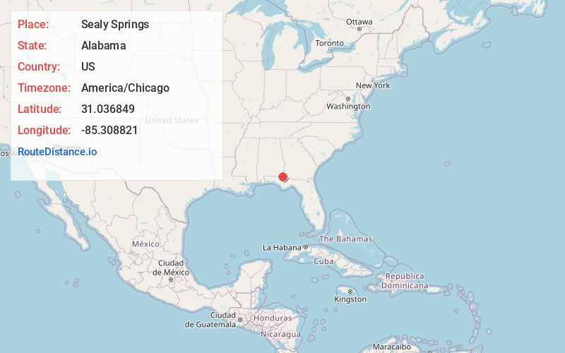 Map of Sealy Springs