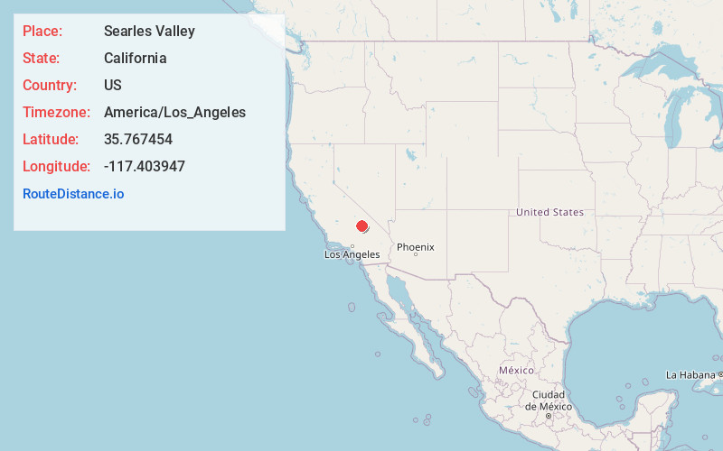 Map of Searles Valley