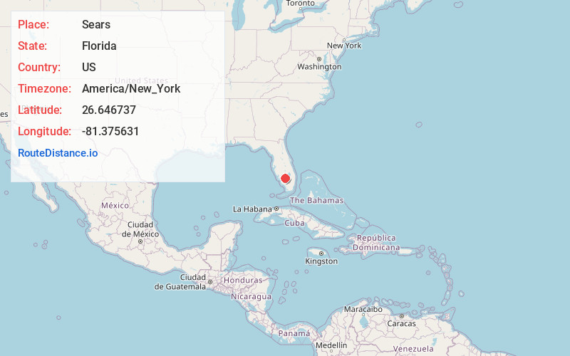 Map of Sears
