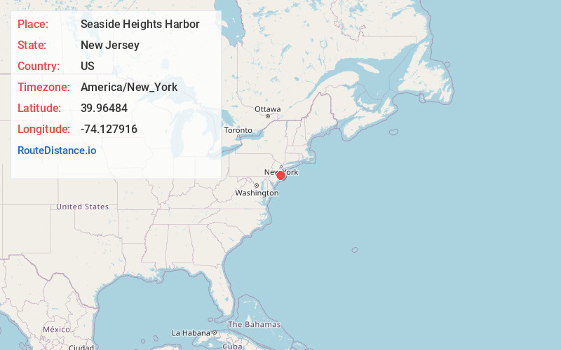 Map of Seaside Heights Harbor