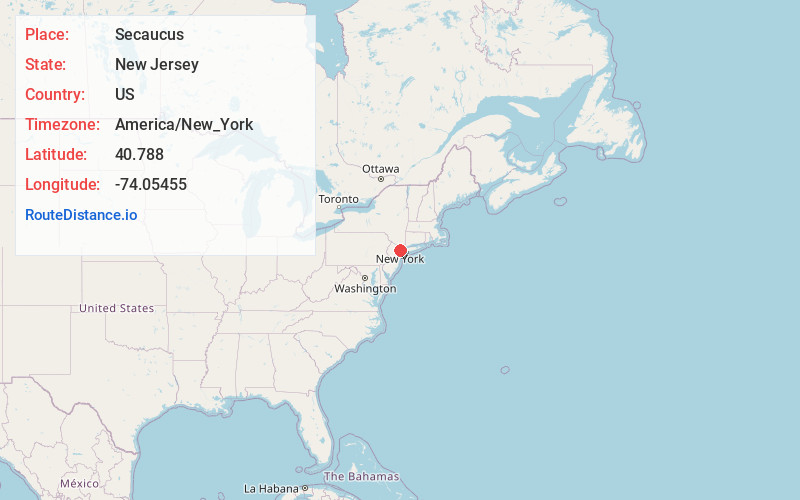Map of Secaucus