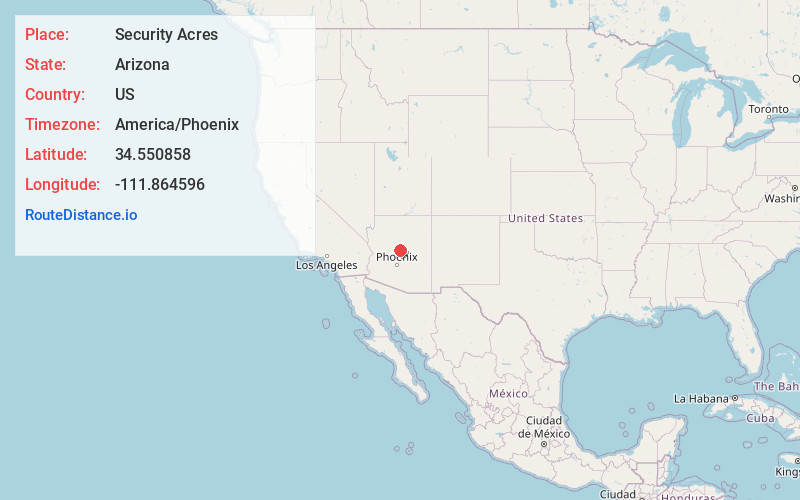 Map of Security Acres