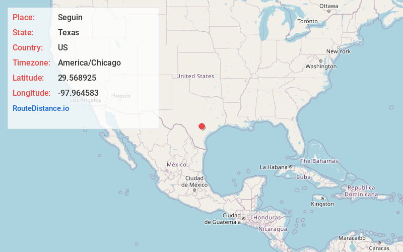 Map of Seguin
