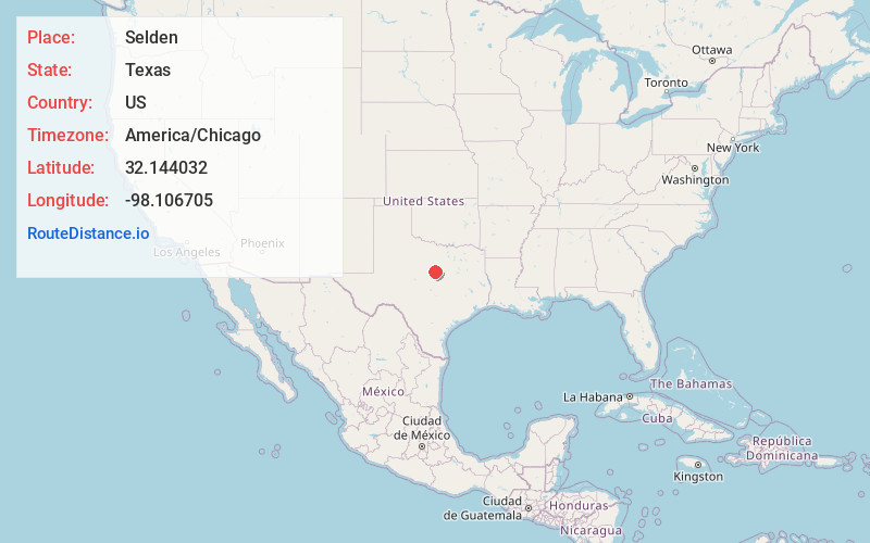 Map of Selden