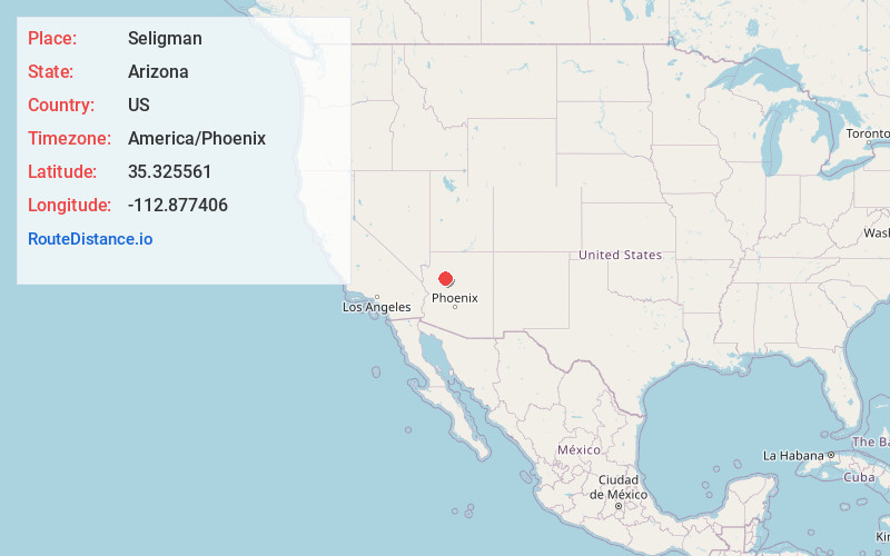 Map of Seligman