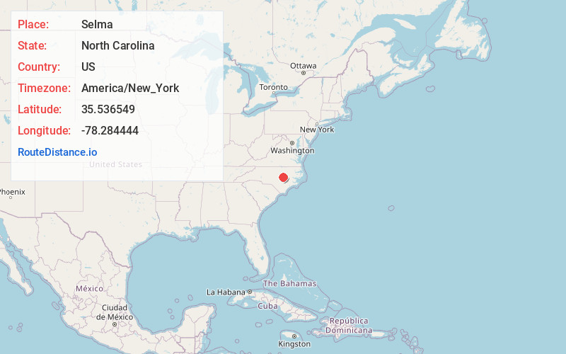 Map of Selma