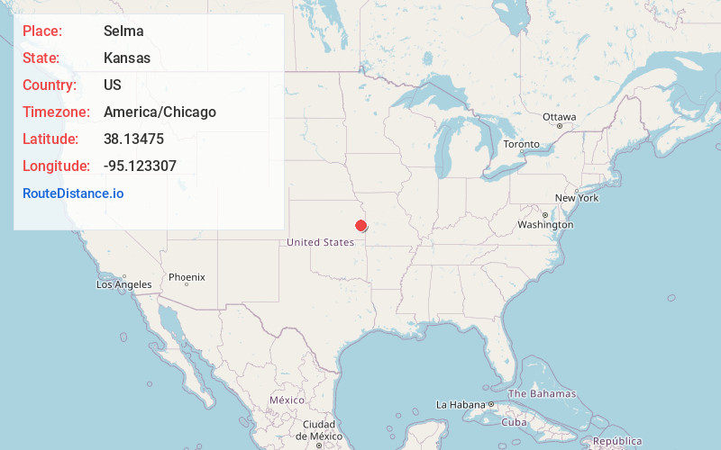 Map of Selma