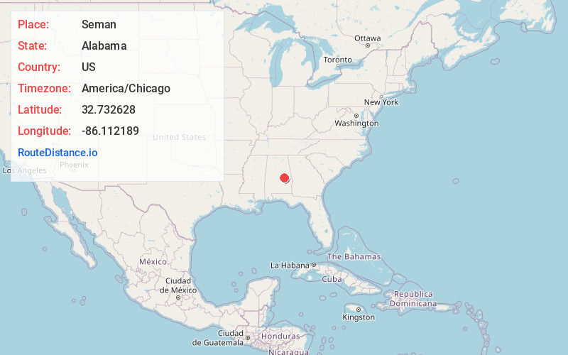 Map of Seman