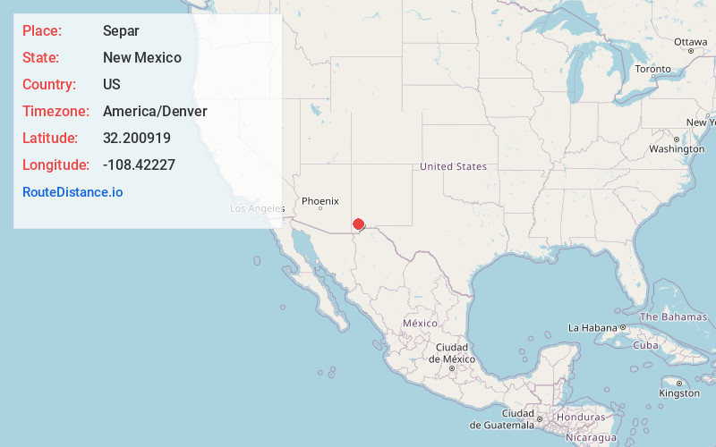 Map of Separ