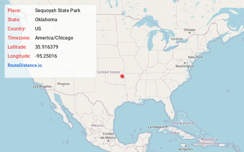 Map of Sequoyah State Park