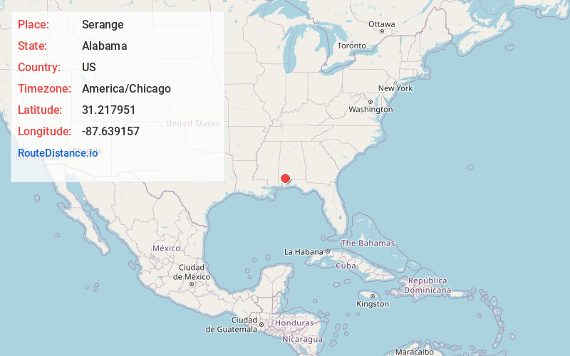 Map of Serange