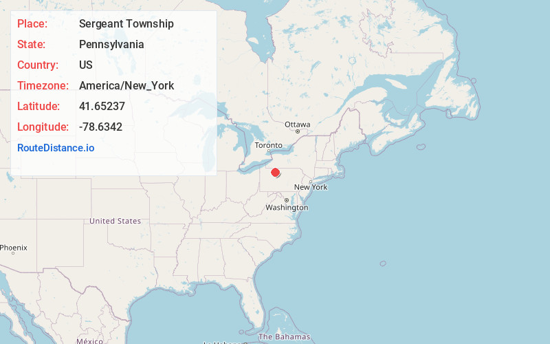 Map of Sergeant Township