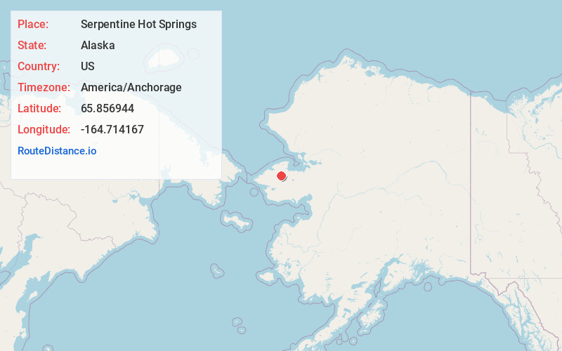 Map of Serpentine Hot Springs