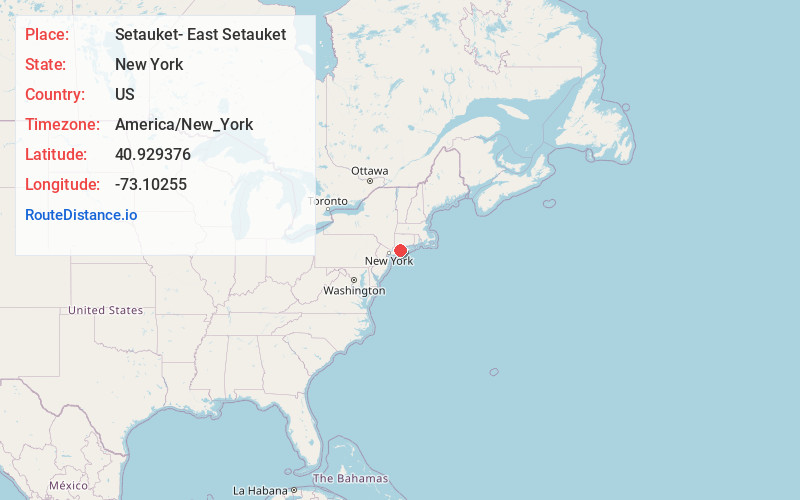 Map of Setauket- East Setauket