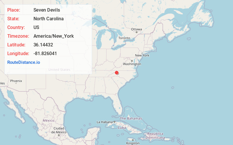 Map of Seven Devils