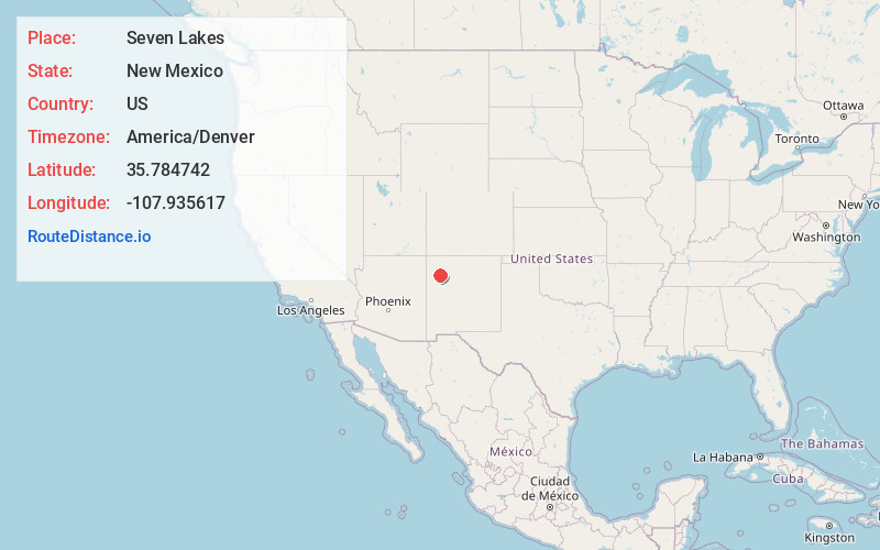 Map of Seven Lakes
