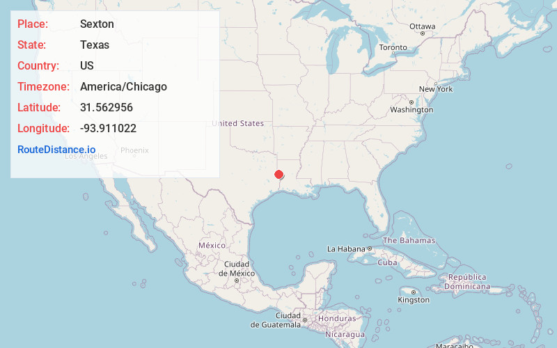 Map of Sexton