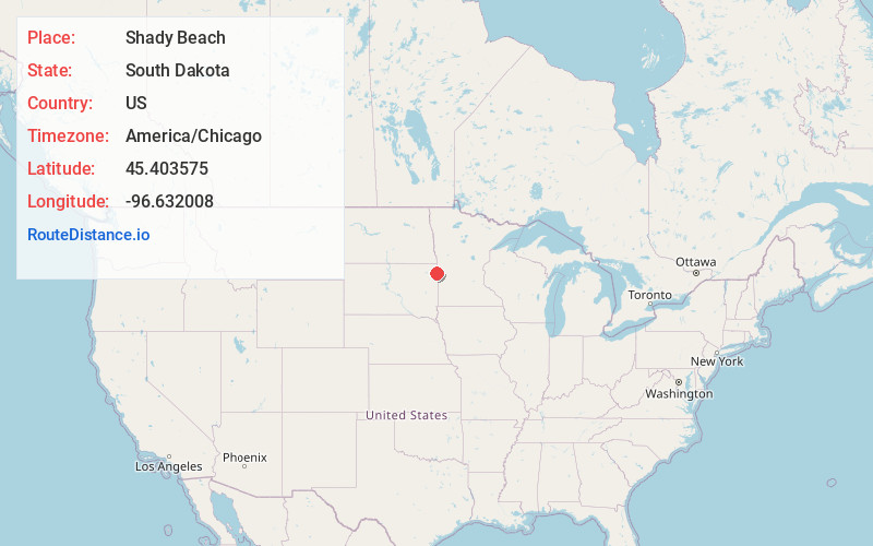 Map of Shady Beach