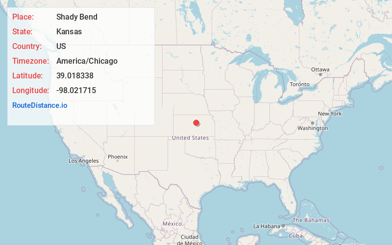 Map of Shady Bend