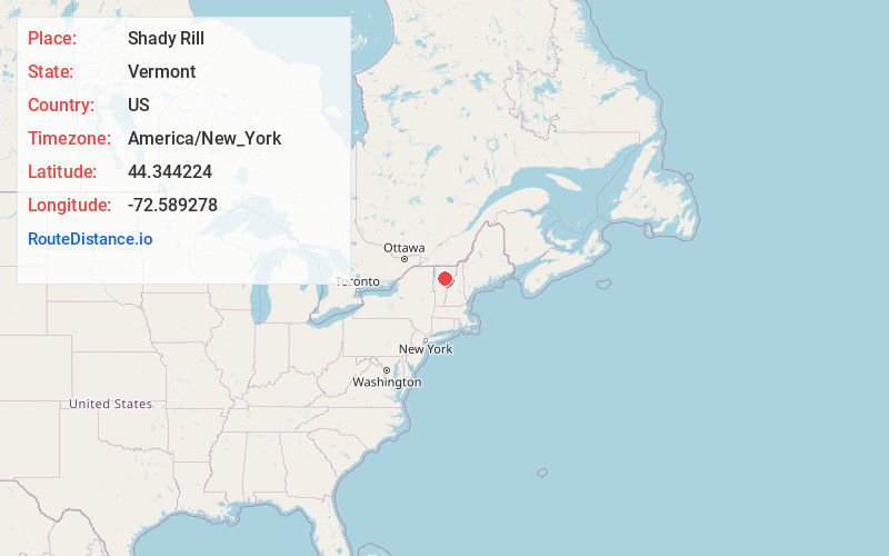 Map of Shady Rill