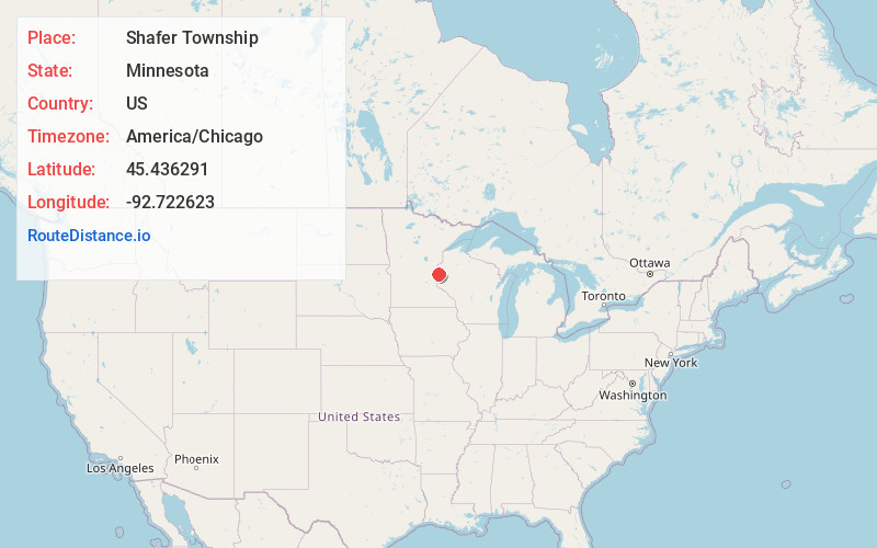 Map of Shafer Township