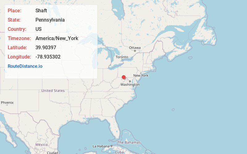 Map of Shaft