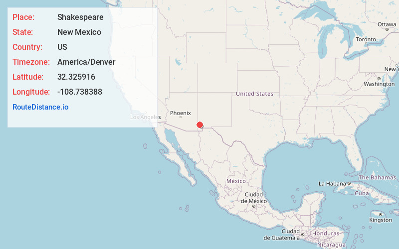 Map of Shakespeare