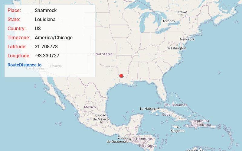Map of Shamrock