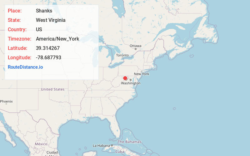 Map of Shanks
