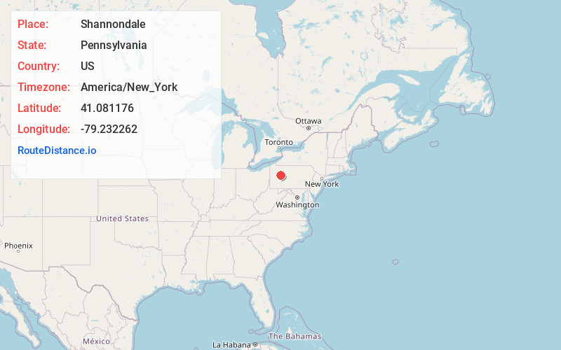 Map of Shannondale
