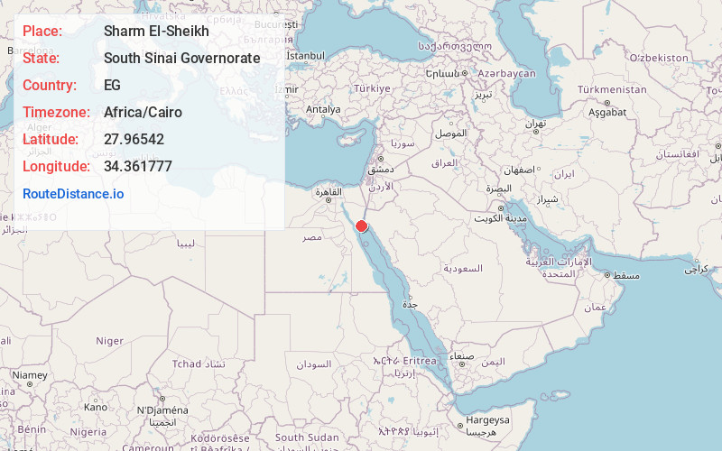 Map of Sharm El-Sheikh