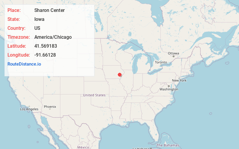 Map of Sharon Center