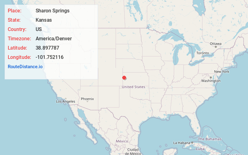 Map of Sharon Springs