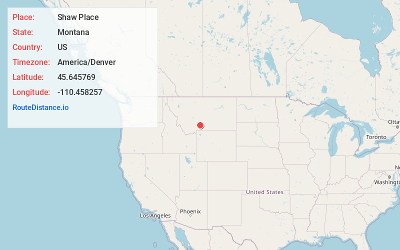 Map of Shaw Place