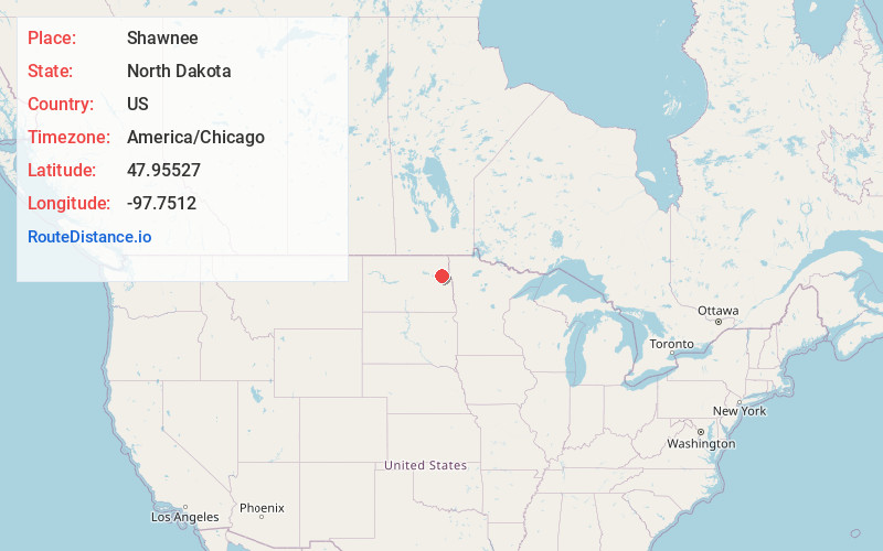 Map of Shawnee