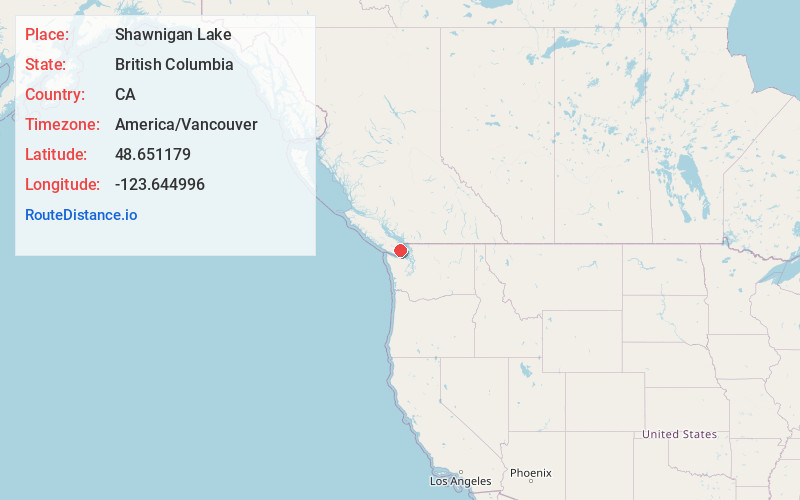 Map of Shawnigan Lake