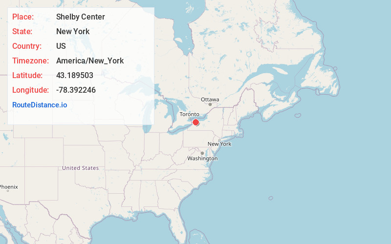 Map of Shelby Center