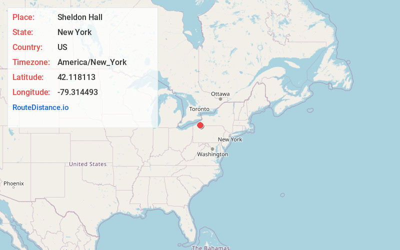 Map of Sheldon Hall