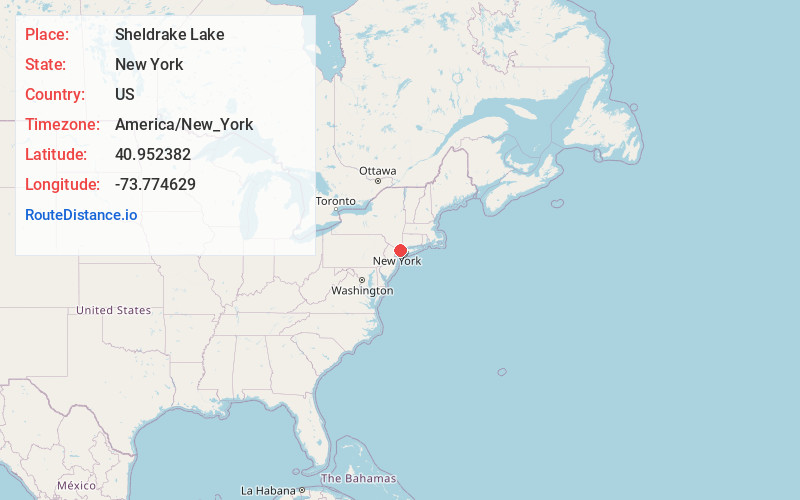 Map of Sheldrake Lake