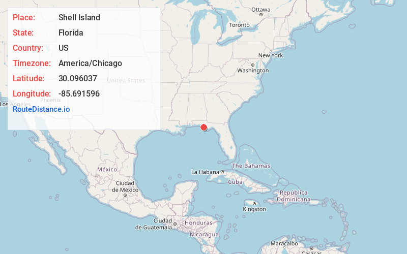Map of Shell Island