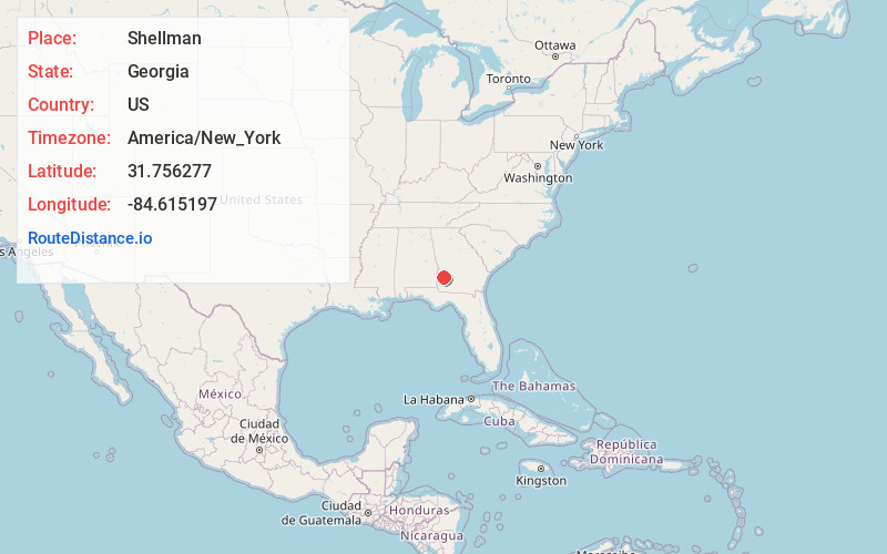 Map of Shellman