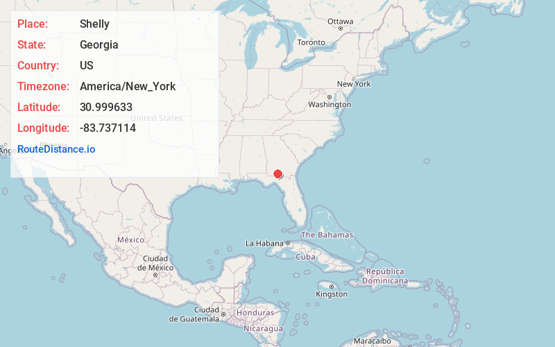 Map of Shelly