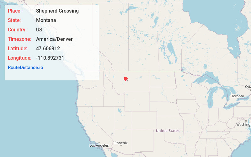 Map of Shepherd Crossing