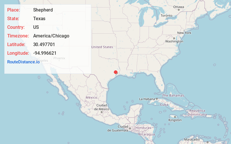 Map of Shepherd