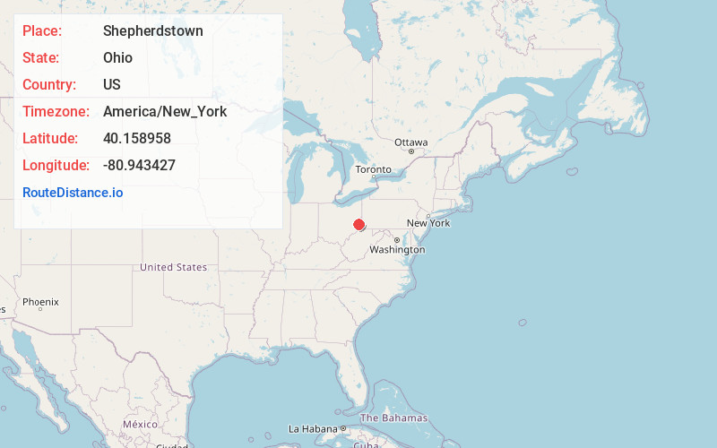 Map of Shepherdstown