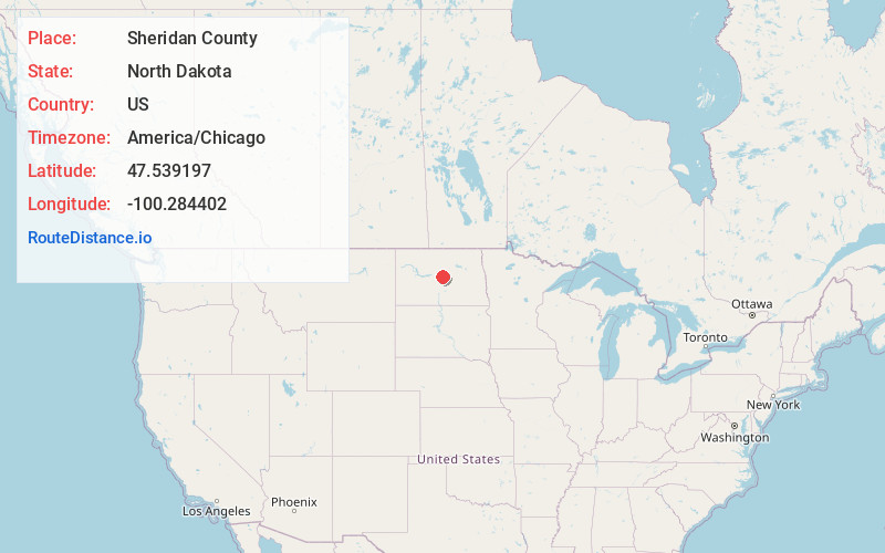 Map of Sheridan County